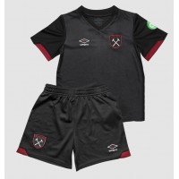 West Ham United Fußballbekleidung Auswärtstrikot Kinder 2024-25 Kurzarm (+ kurze hosen)